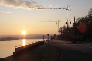 Baustelle der Stadthalle - 2020