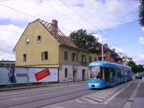 Straßenseitig beim Abbruch - 2008